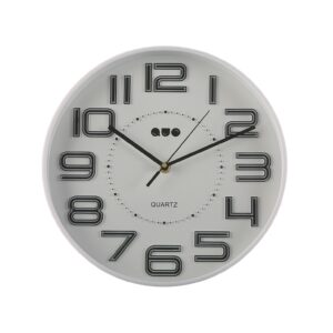 RELOJ PARED BLANCO 30CM DIA