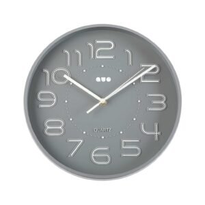 RELOJ PARED GRIS 30 CM
