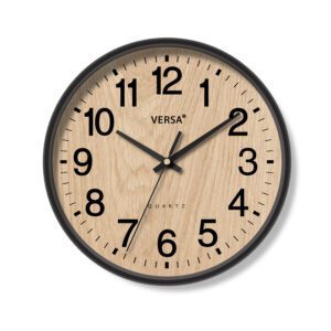 Reloj de pared efecto madera 30x4,3cm