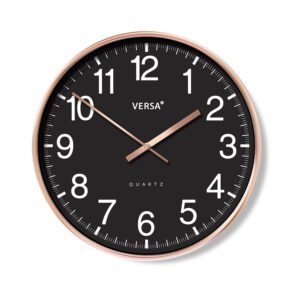 Reloj de pared negro 30x4,3cm