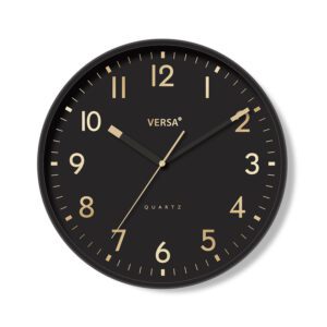 Reloj de pared negro 30x4cm