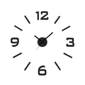 RELOJ PEGATINA NEGRO