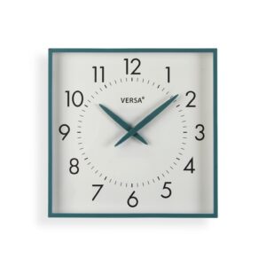 RELOJ DE PARED CUADRADO AZUL