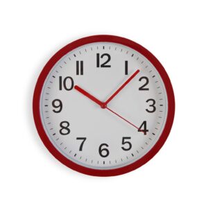 Reloj de pared rojo 22cm