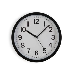 Reloj de pared negro 22cm