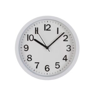 RELOJ DE PARED BLANCO 22CM