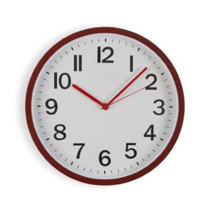 Reloj de pared rojo 30cm