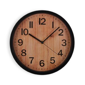 Reloj de pared efecto madera 30cm