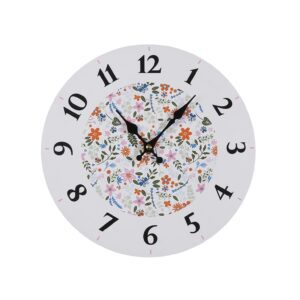 RELOJ DE PARED FLOWER ROSE 29CM