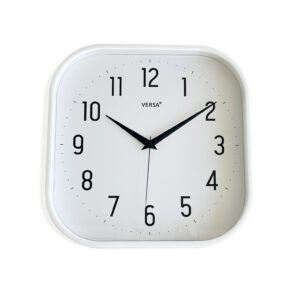 Reloj de pared cuadrado blanco 30cm